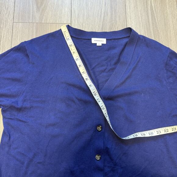 Summersalt Women’s Size XL Blue The Perfect Lightweight Cardigan Sweater - Picture 10 of 13